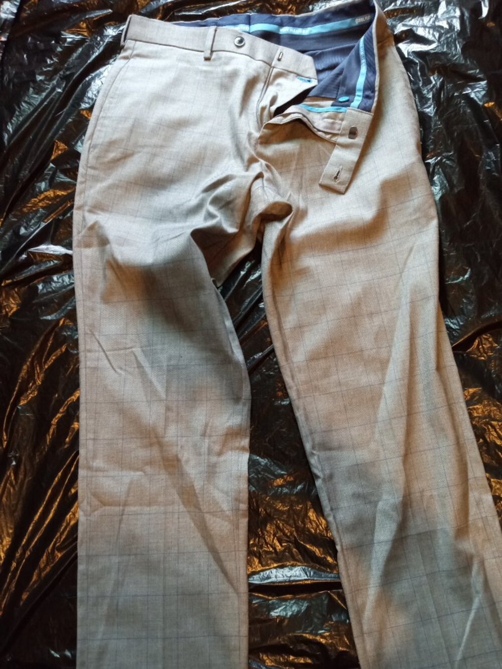 (Bundle Deal) Van Heusen Grey Blue Plaid Dress Pants Mens 30